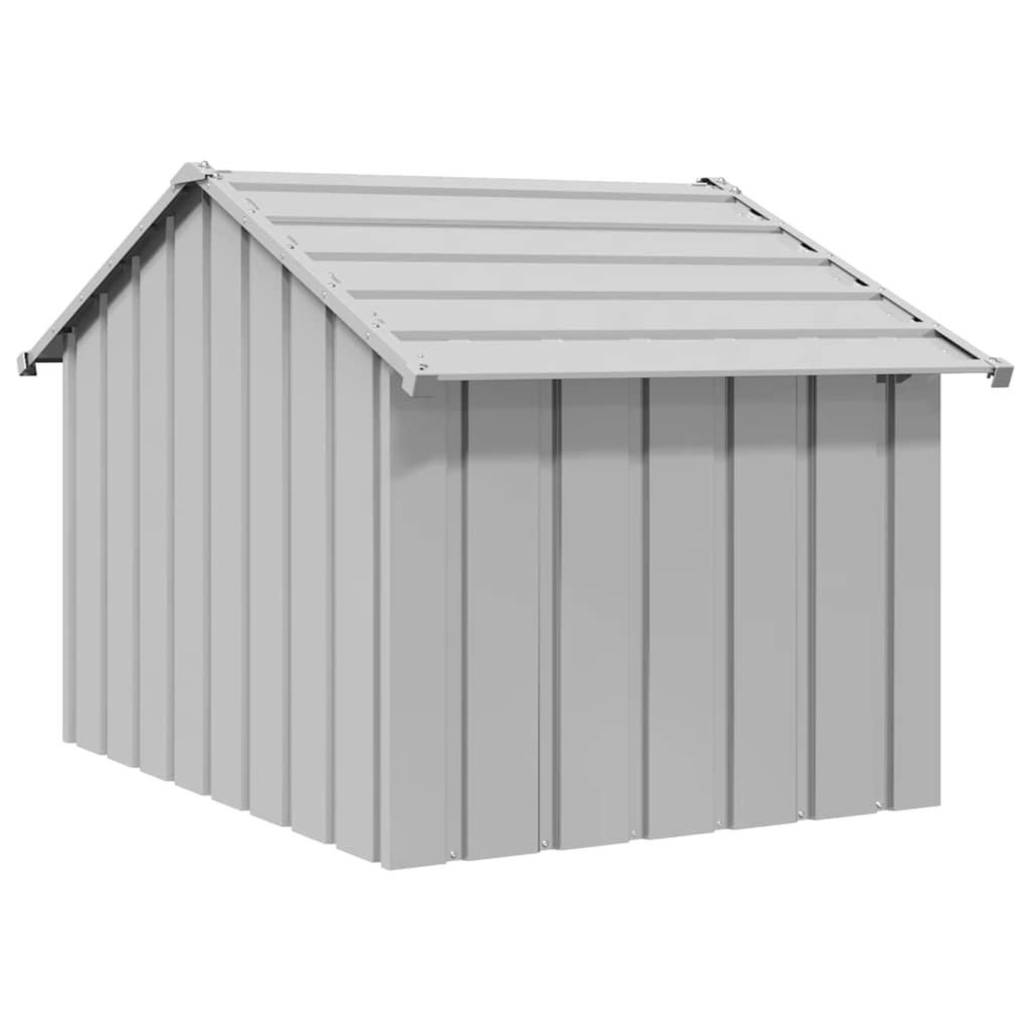 Voir la diapositive 5 : VIDAXL Niche pour chien avec toit noir 83x130x85 cm acier galvanise