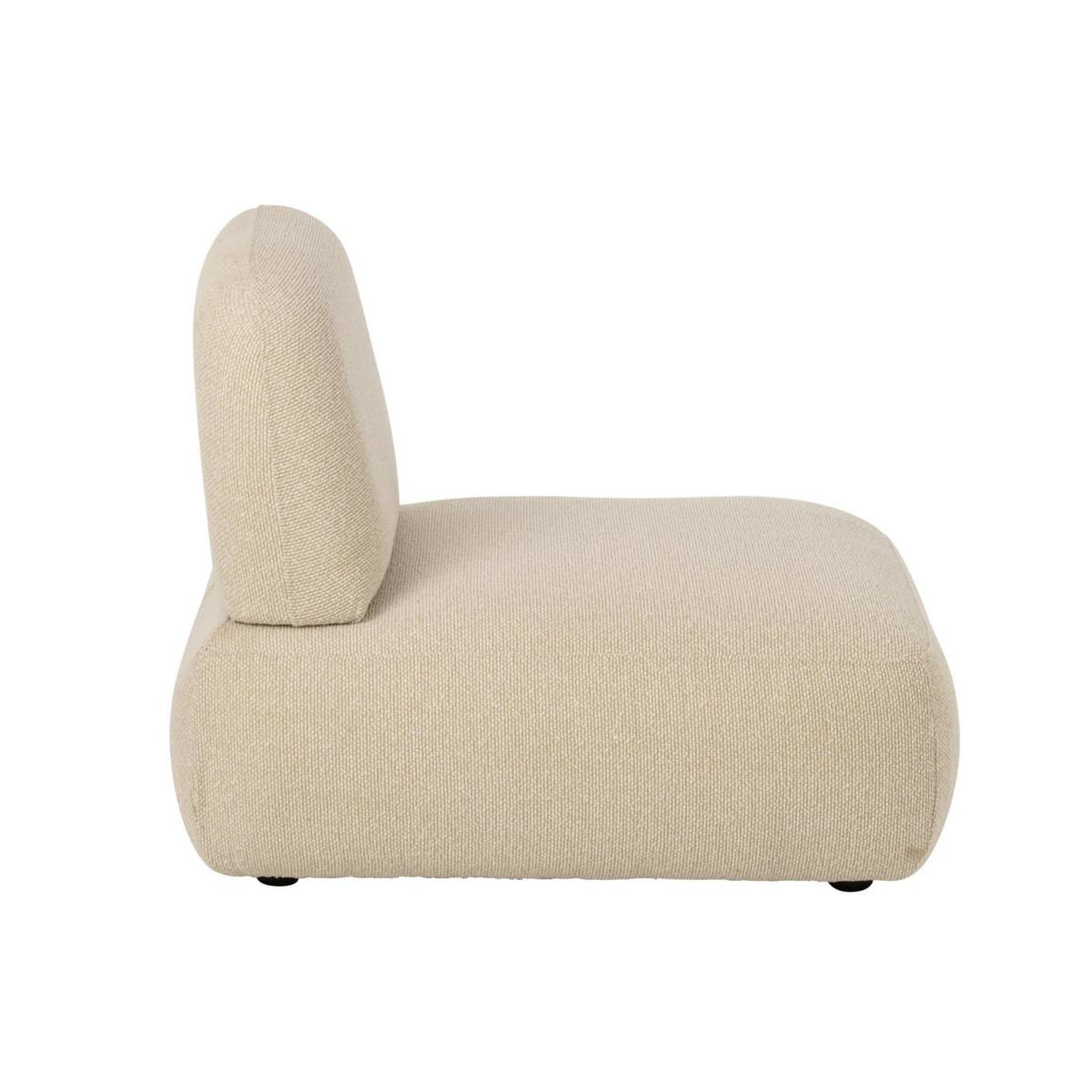 Voir la diapositive 3 : J-LINE Module de canapé  margo  95cm écru