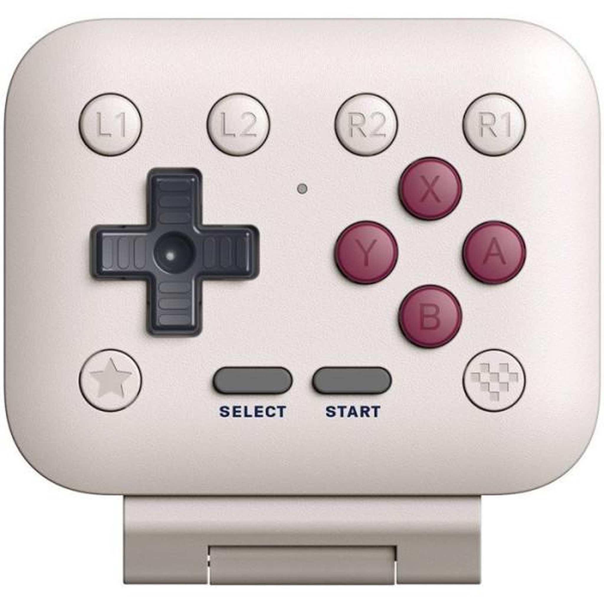 Just for games Manette gaming - 8BitDo - FlipPad G Classic Edition - USB-C - Gris clair et bordeaux - Compatible iOS et Android