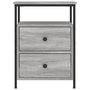 Voir la diapositive 5 : VIDAXL Table de chevet sonoma gris 44x45x60 cm bois d ingénierie