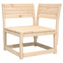 Voir la diapositive 4 : VIDAXL Canape d'angle de jardin et coussins 73x73x78cm bois pin massif