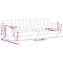 Voir la diapositive 6 : VIDAXL Canape-lit a 2 places bleu tissu