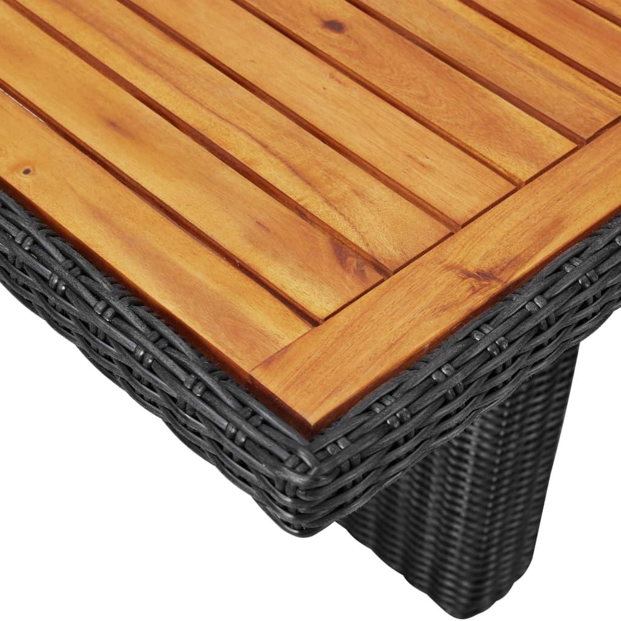 Voir la diapositive 5 : VIDAXL Ensemble a manger d'exterieur 9 pcs Resine tressee Noir