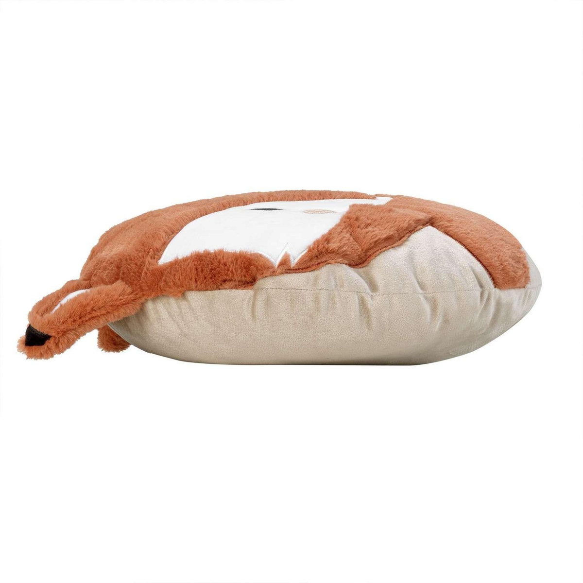 Douceur d'Intérieur Coussin enfant en forme de renard - Diam. 40 cm - Marron