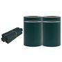 Voir la diapositive 2 : VIDAXL Ecrans d'intimite de jardin 4 pcs PVC 35x0,19 m Vert mat