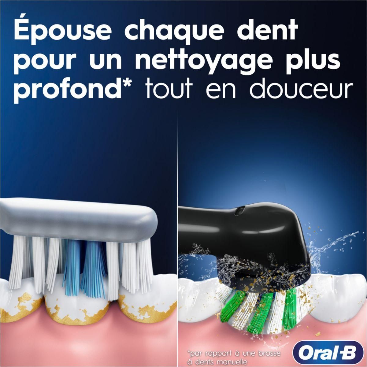 ORAL B Brosse à dents électrique Pro 1 Duo Bleue/Noire