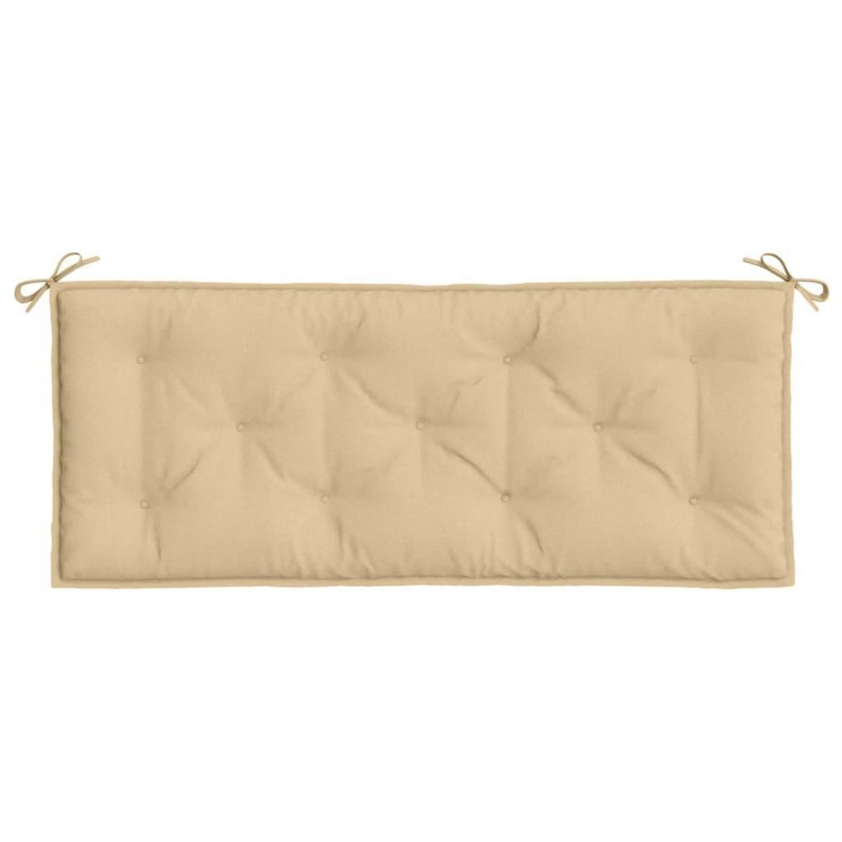 VIDAXL Coussin de banc de jardin beige melange 120x50x7 cm tissu