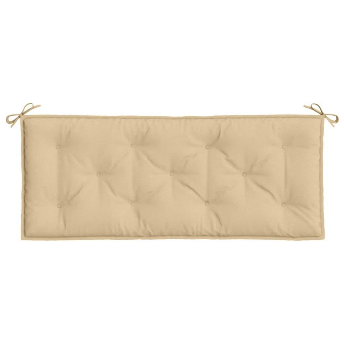VIDAXL Coussin de banc de jardin beige melange 120x50x7 cm tissu