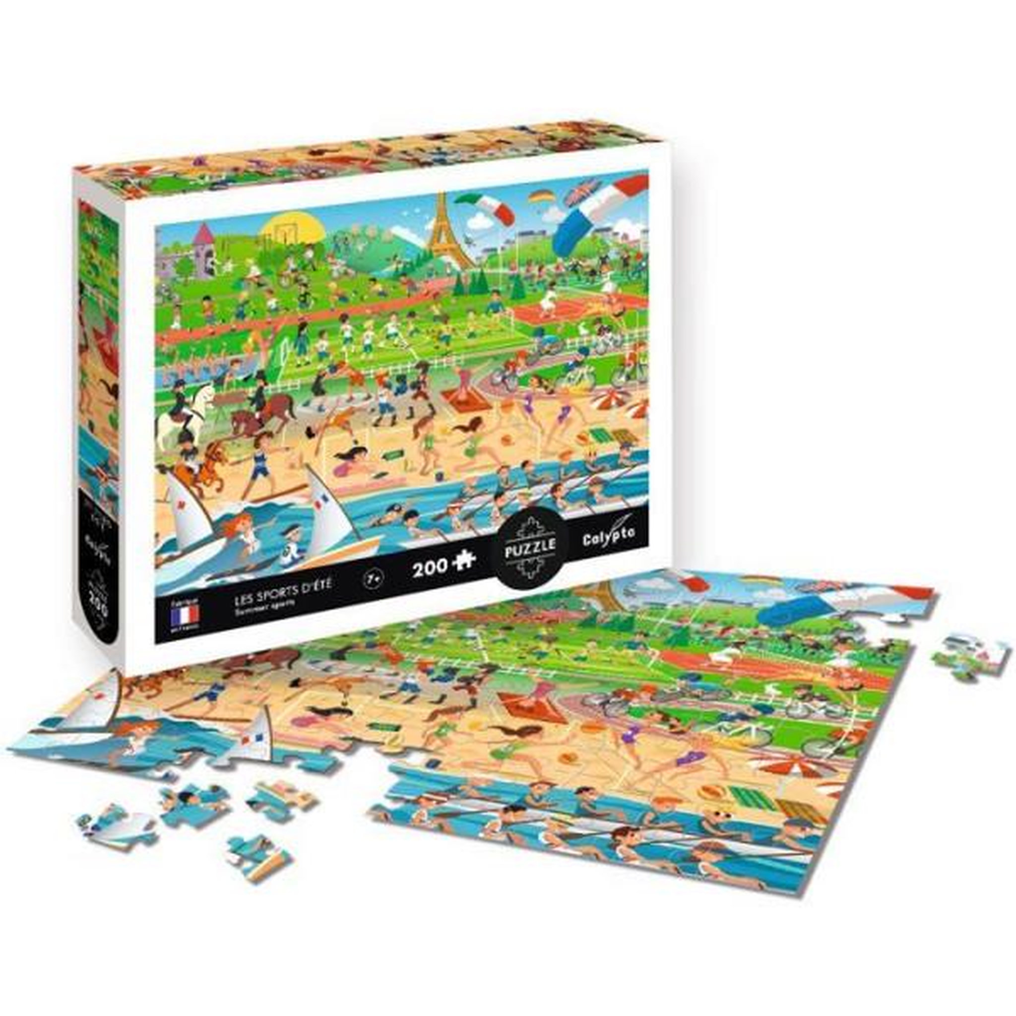 Voir la diapositive 2 : Sentosphere Puzzle - sentosphere - calypto - 200 pieces - les sports d'été - des 7 ans