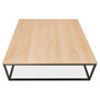 Voir la diapositive 3 : Paris Prix Table Basse Design en Bois  Bokaci  110cm Naturel