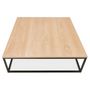 Voir la diapositive 3 : Paris Prix Table Basse Design en Bois  Bokaci  110cm Naturel