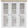 Voir la diapositive 4 : VIDAXL Buffet BODO blanc et marron 115,5x43x200,5cm bois massif de pin