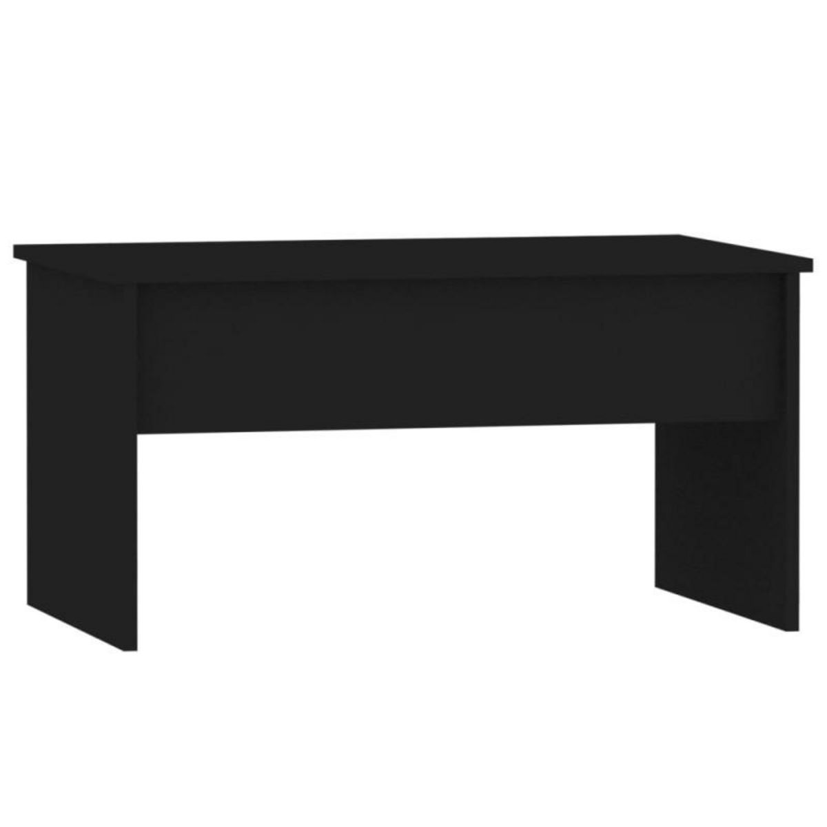 VIDAXL Table basse noir 80x50,5x41,5 cm bois d ingénierie