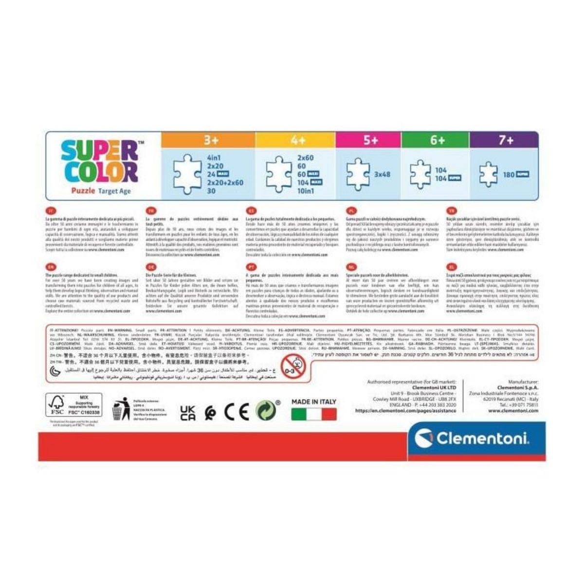 CLEMENTONI CLEMENTONI Puzzle 4 en 1 Jurassic World