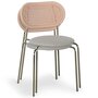 Voir la diapositive 4 : Paris Prix Lot de 4 Chaises Empilables Tissu  Kane  84cm Beige
