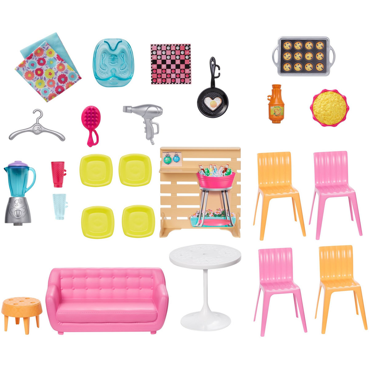 BARBIE La maison à Malibu + 25 accessoires  - Barbie