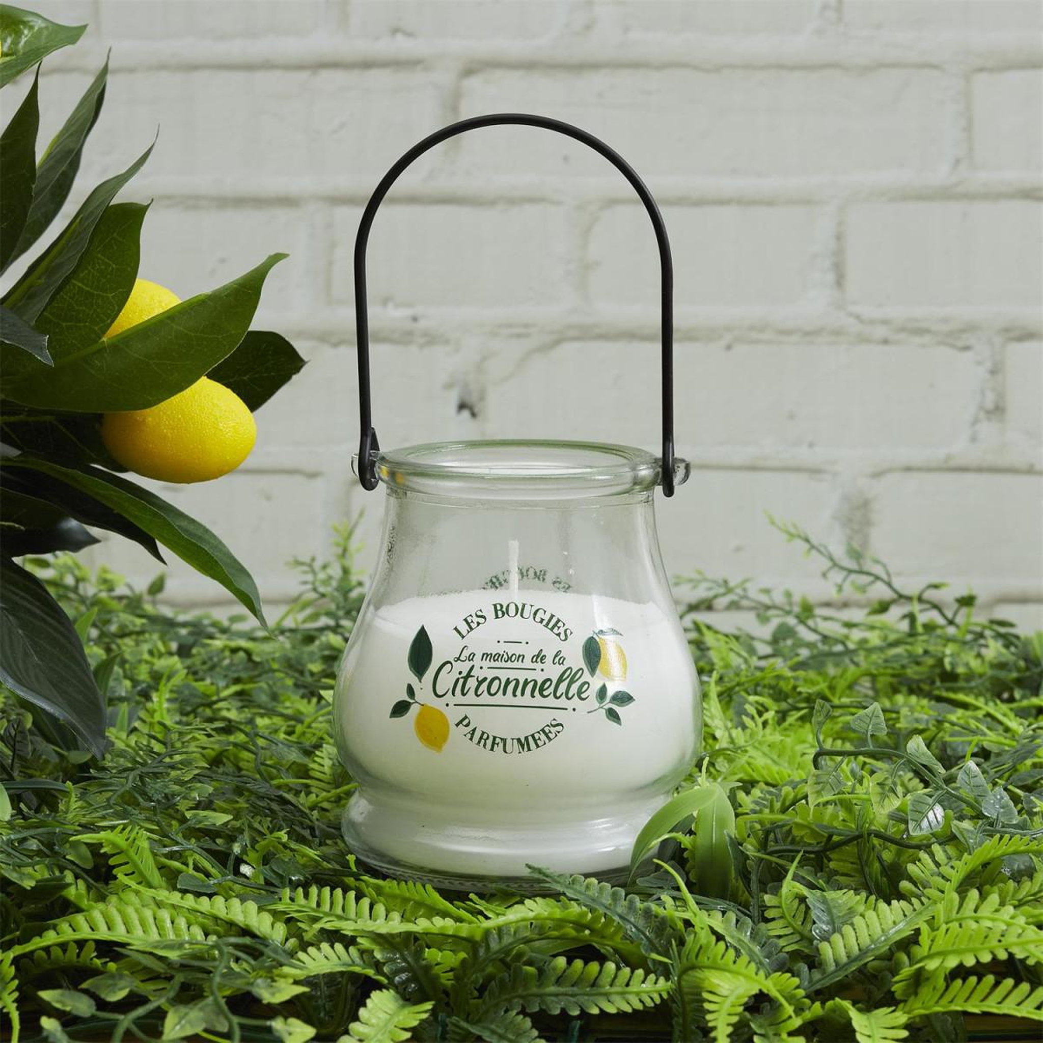 Voir la diapositive 4 : The Home Deco Factory Bougie Parfumée Antimoustique  Couleur  200g Citronnelle