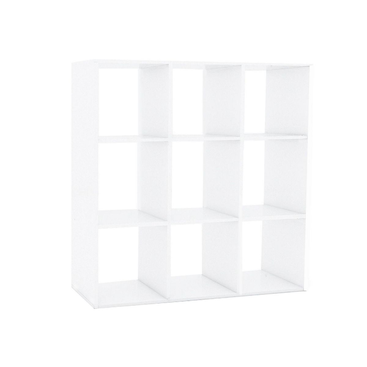 TOILINUX Etagère 9 cases - 104x29x108cm - Blanc