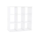 TOILINUX Etagère 9 cases - 104x29x108cm - Blanc