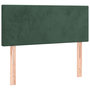 Voir la diapositive 2 : VIDAXL Tete de lit Vert fonce 100x5x78/88 cm Velours