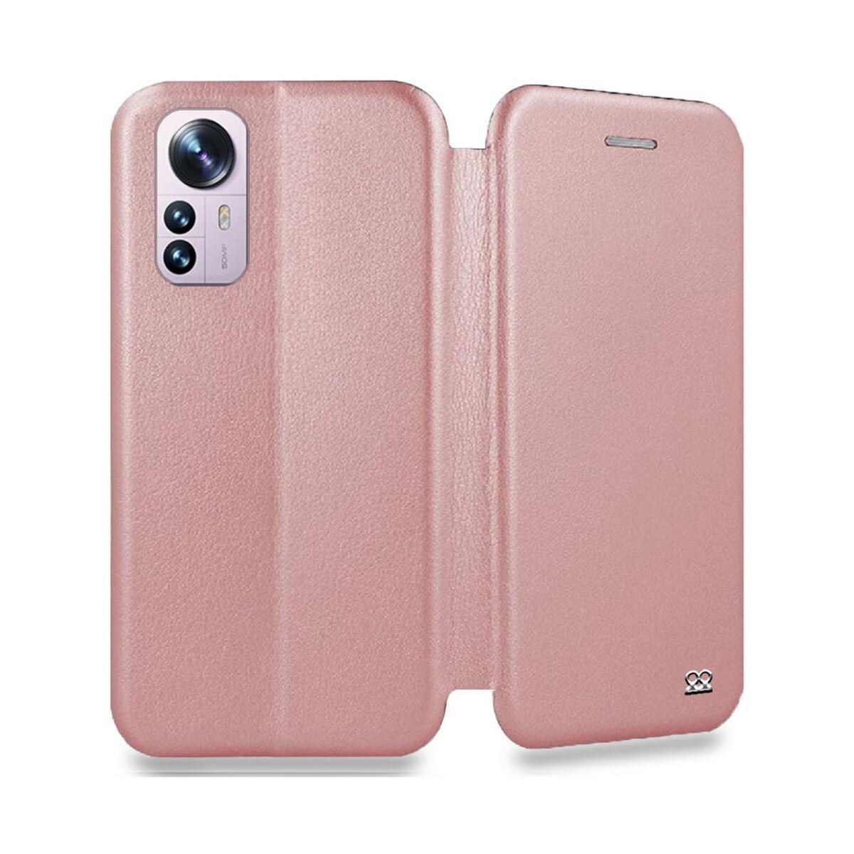 IBROZ Etui Xiaomi 12/12x Etui Cuir Rose Gold