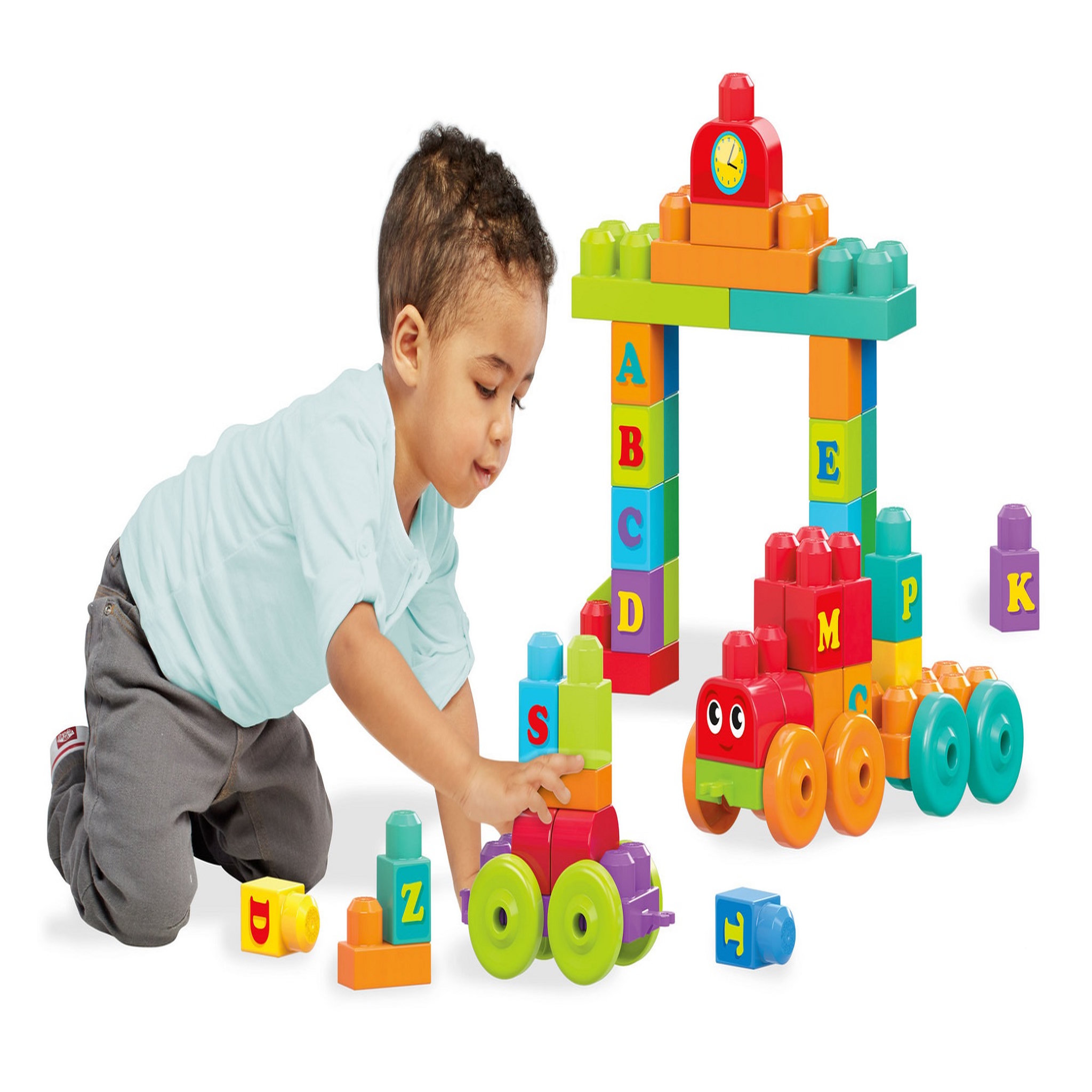 Voir la diapositive 3 : MEGA Mega Bloks Le train de l'alphabet