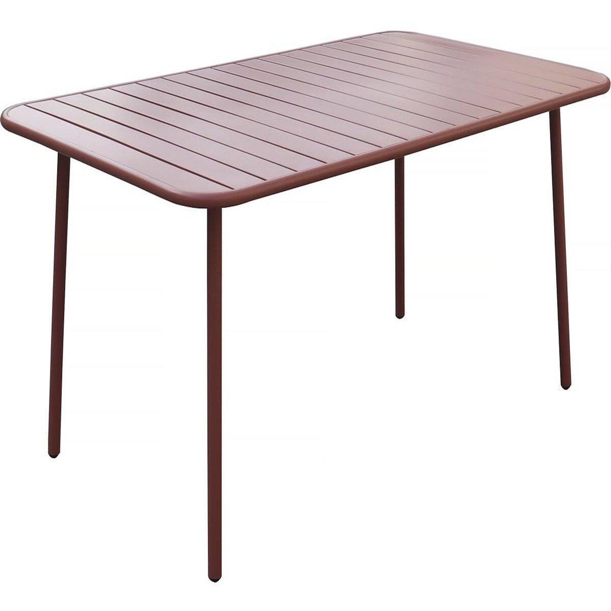Habitat et Jardin Table jardin en métal  Bilbao  - 150 x 90 x 71 cm - Terracotta