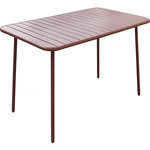 Habitat et Jardin Table jardin en métal  Bilbao  - 150 x 90 x 71 cm - Terracotta