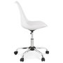 Voir la diapositive 3 : Paris Prix Chaise de Bureau Design  Amidon  81cm Blanc