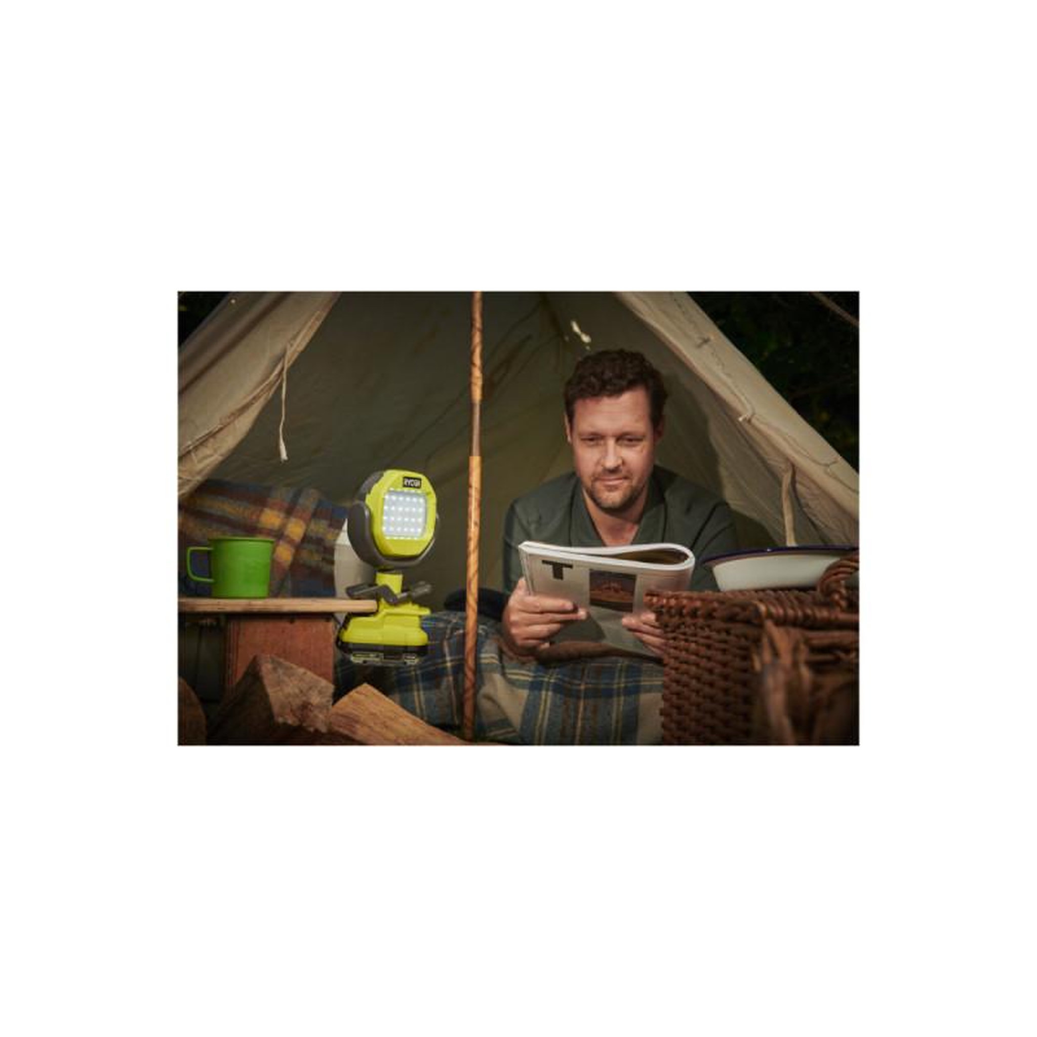 Voir la diapositive 2 : Ryobi Lampe sur pince RYOBI RLCL18-0 - 18V One+ - 1000 lumens - sans batterie ni chargeur