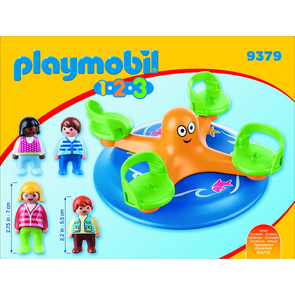 PLAYMOBIL 9379 - 1.2.3 - Enfants et manège
