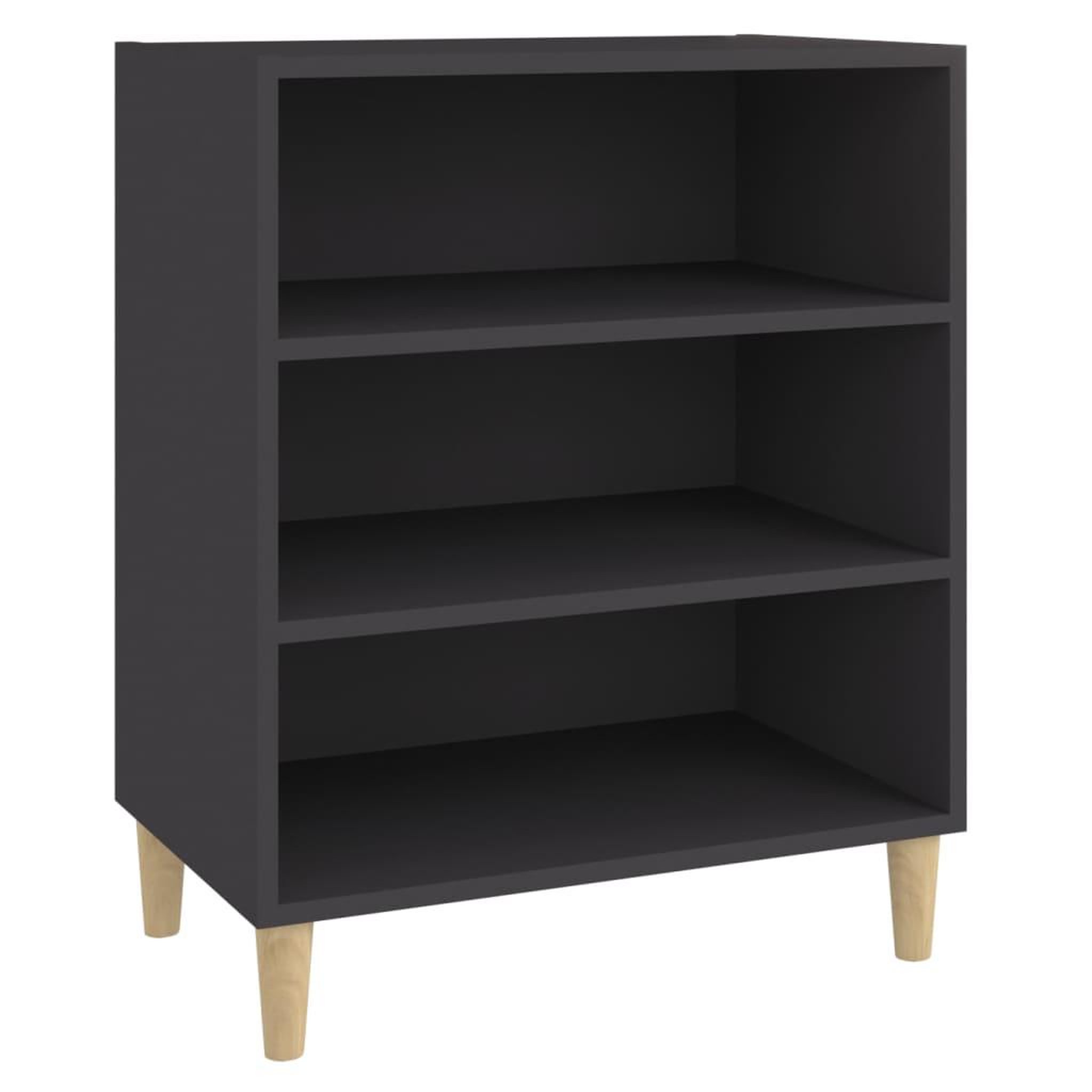 Voir la diapositive 2 : VIDAXL Buffet gris 57x35x70 cm bois d'ingenierie