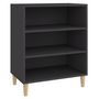 Voir la diapositive 2 : VIDAXL Buffet gris 57x35x70 cm bois d'ingenierie