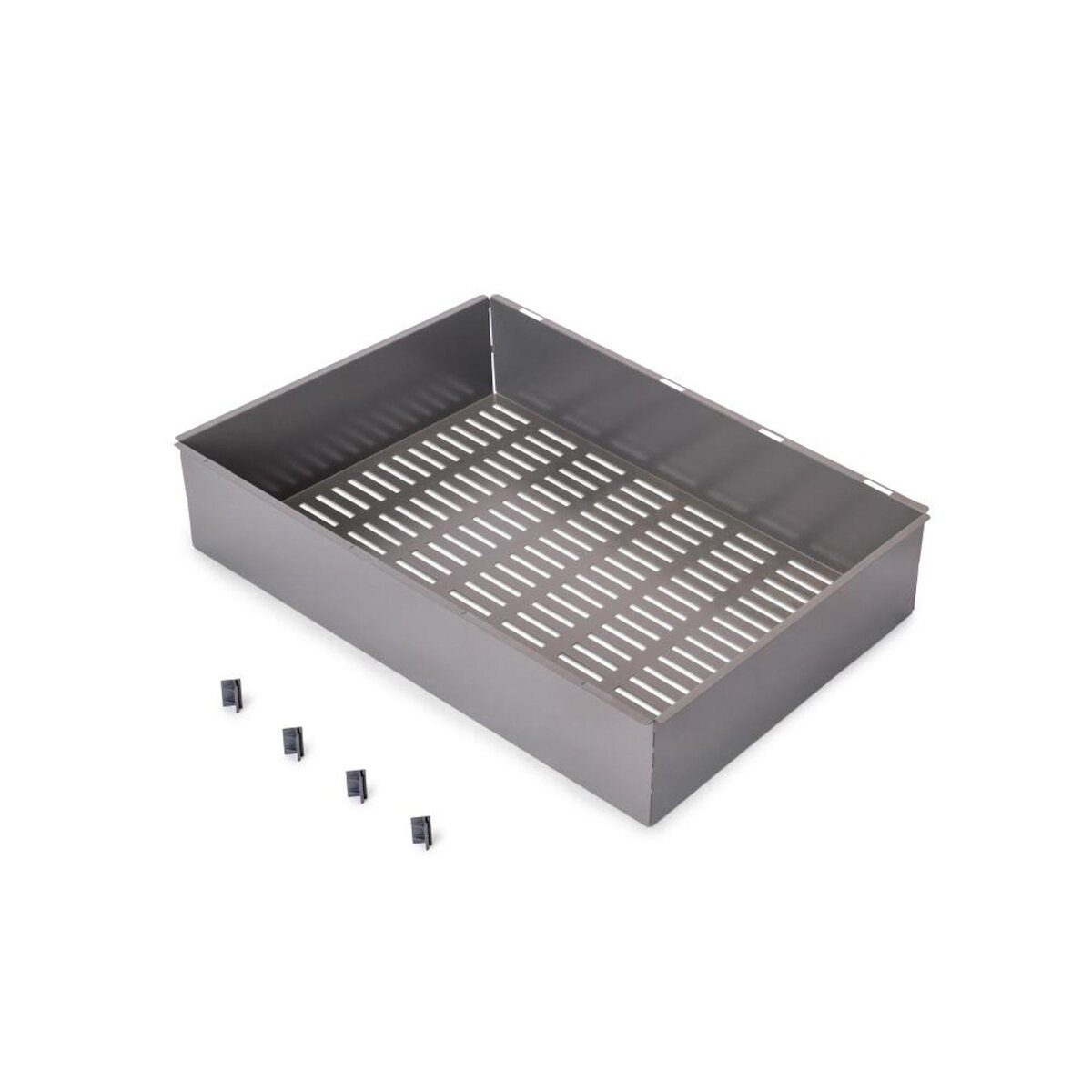 EMUCA SRL Panier métallique pour armoires et dressings Quartz -  540 (M70) -  Acier -  Titane