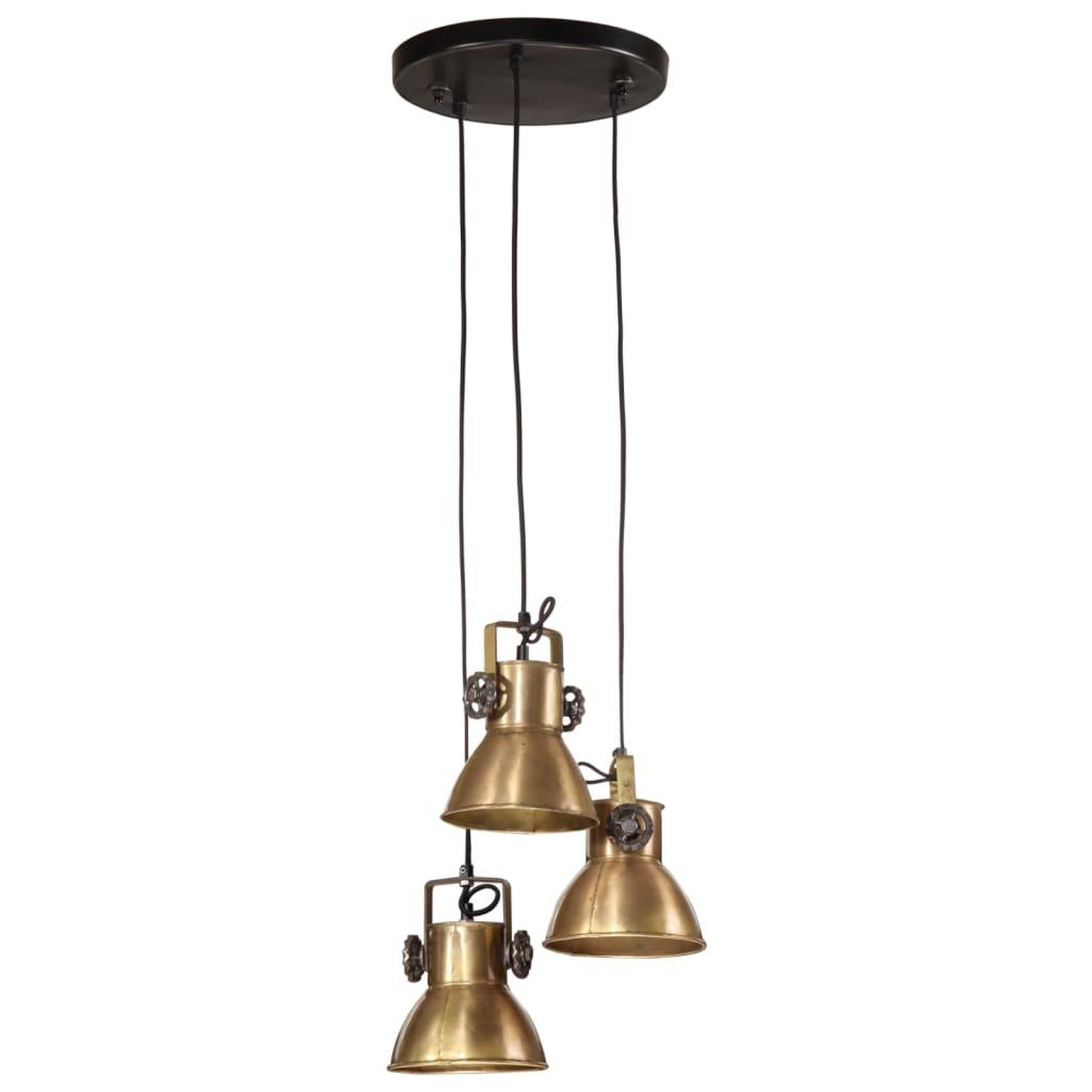 Voir la diapositive 2 : VIDAXL Lampe suspendue 25 W laiton antique 30x30x100 cm E27