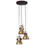 Voir la diapositive 2 : VIDAXL Lampe suspendue 25 W laiton antique 30x30x100 cm E27