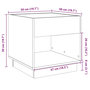 Voir la diapositive 6 : VIDAXL Table basse avec LED infini chene marron 50x50x50 cm
