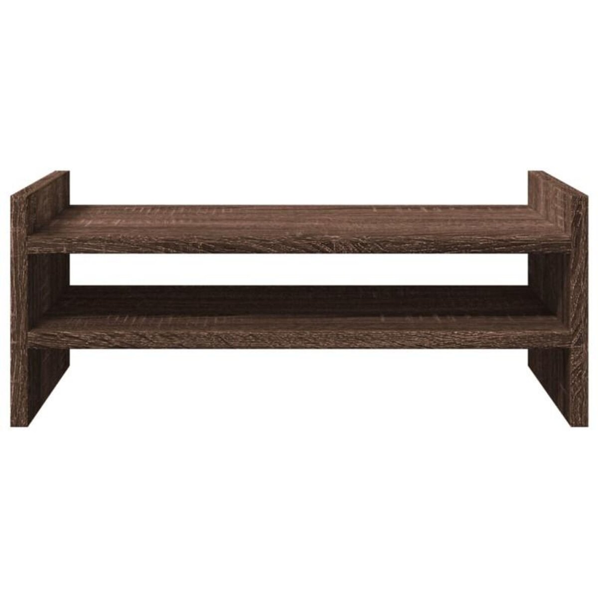 VIDAXL Support de moniteur chêne marron 50x27x20 cm bois d ingénierie