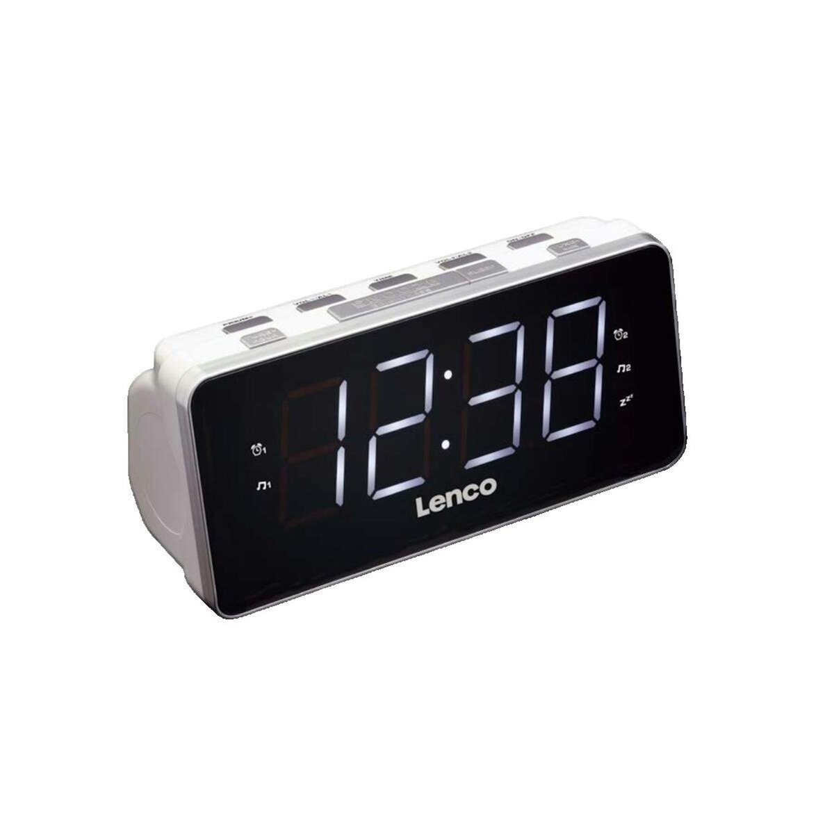 Lenco Radio-réveil Lenco CR-18 blanc