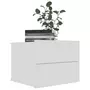 VIDAXL Table de chevet Blanc 40x30x30 cm Bois d'ingenierie