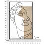 Voir la diapositive 6 : Paris Prix Décoration Murale Encadrée  David Face  80cm Naturel & Noir