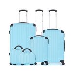BLUESTAR BLUESTAR - Set de 5 Valises BUCAREST-F 75 cm 4 Roues. Coloris disponibles : Bleu