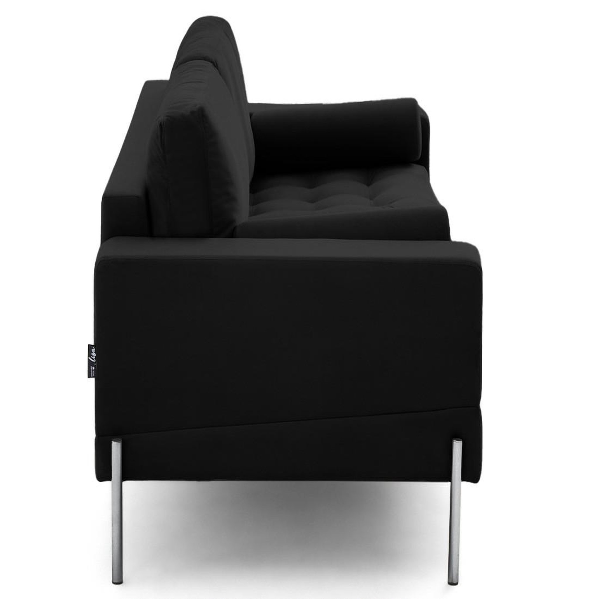 Voir la diapositive 5 : LISA DESIGN Isaure - canapé droit 3 places en velours