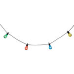 ATMOSPHERA Guirlande Lumineuse à Led  10 Ampoules  5m Multicolore