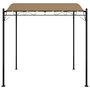 Voir la diapositive 3 : VIDAXL Auvent taupe 2x2,3 m 180 g/m^2 tissu et acier