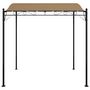 Voir la diapositive 3 : VIDAXL Auvent taupe 2x2,3 m 180 g/m^2 tissu et acier