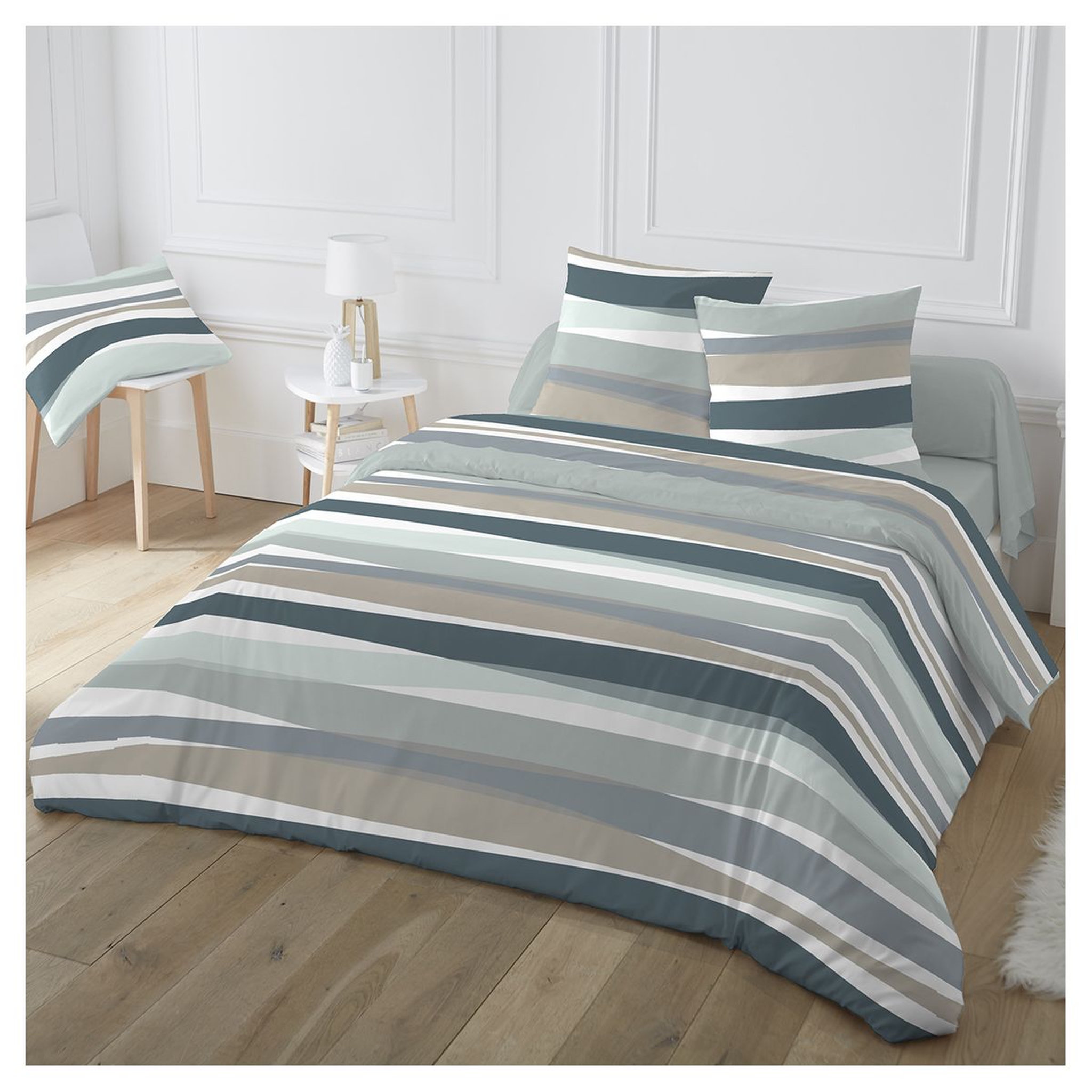 Voir la diapositive 2 : Drap plat en coton 57 fils BILBO 