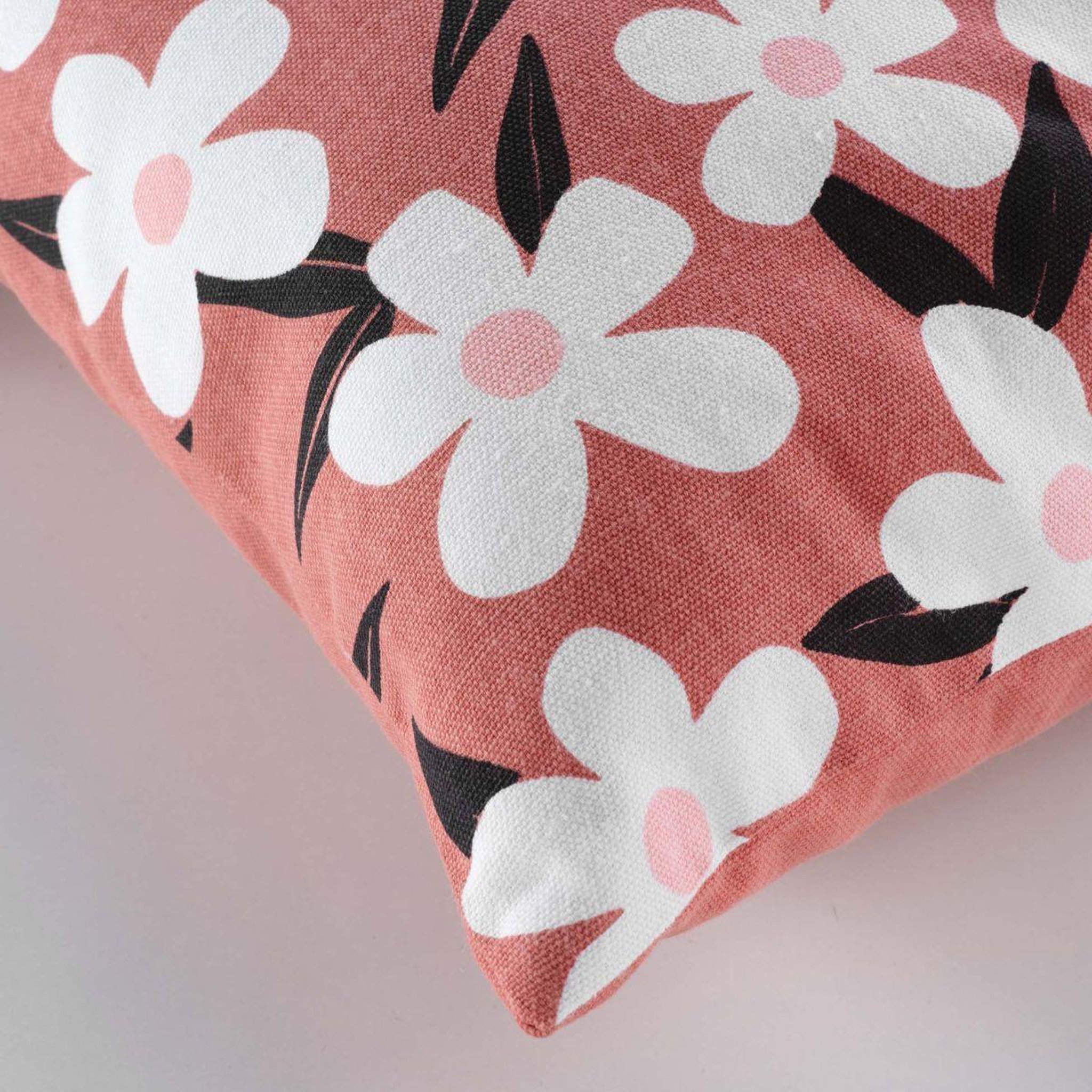 Voir la diapositive 3 : Douceur d'Intérieur Housse de coussin  darcy  40x40cm terracotta