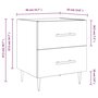 Voir la diapositive 6 : VIDAXL Tables de chevet 2 pcs chene sonoma 40x35x47,5 cm