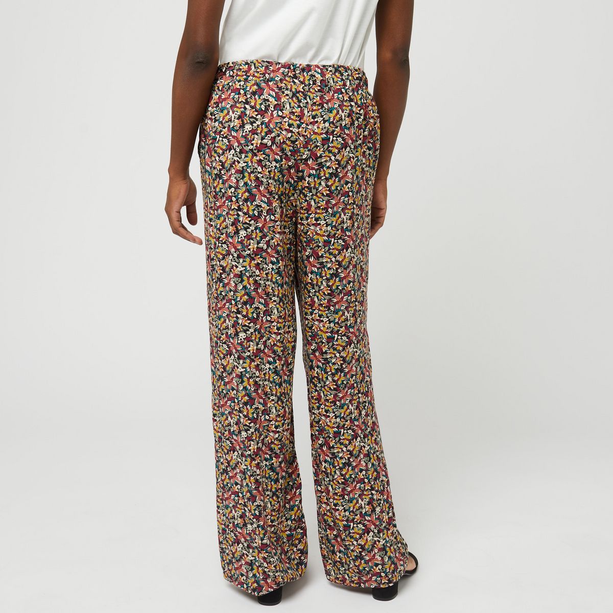 INEXTENSO Pantalon noir fantaisie femme